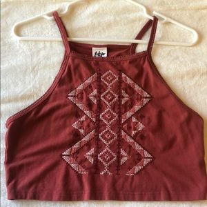 Halter BOHO Crop